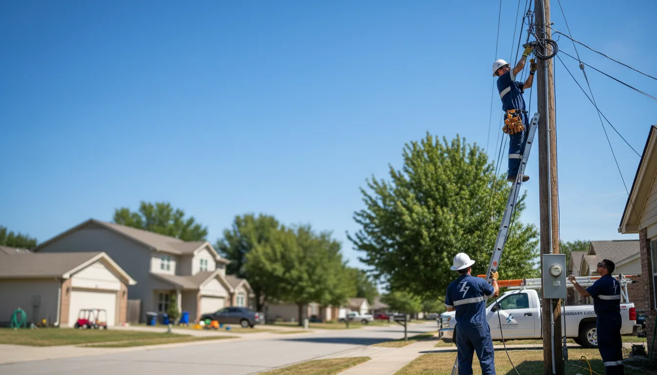 Residential electrician providing installation services in Howard, OH